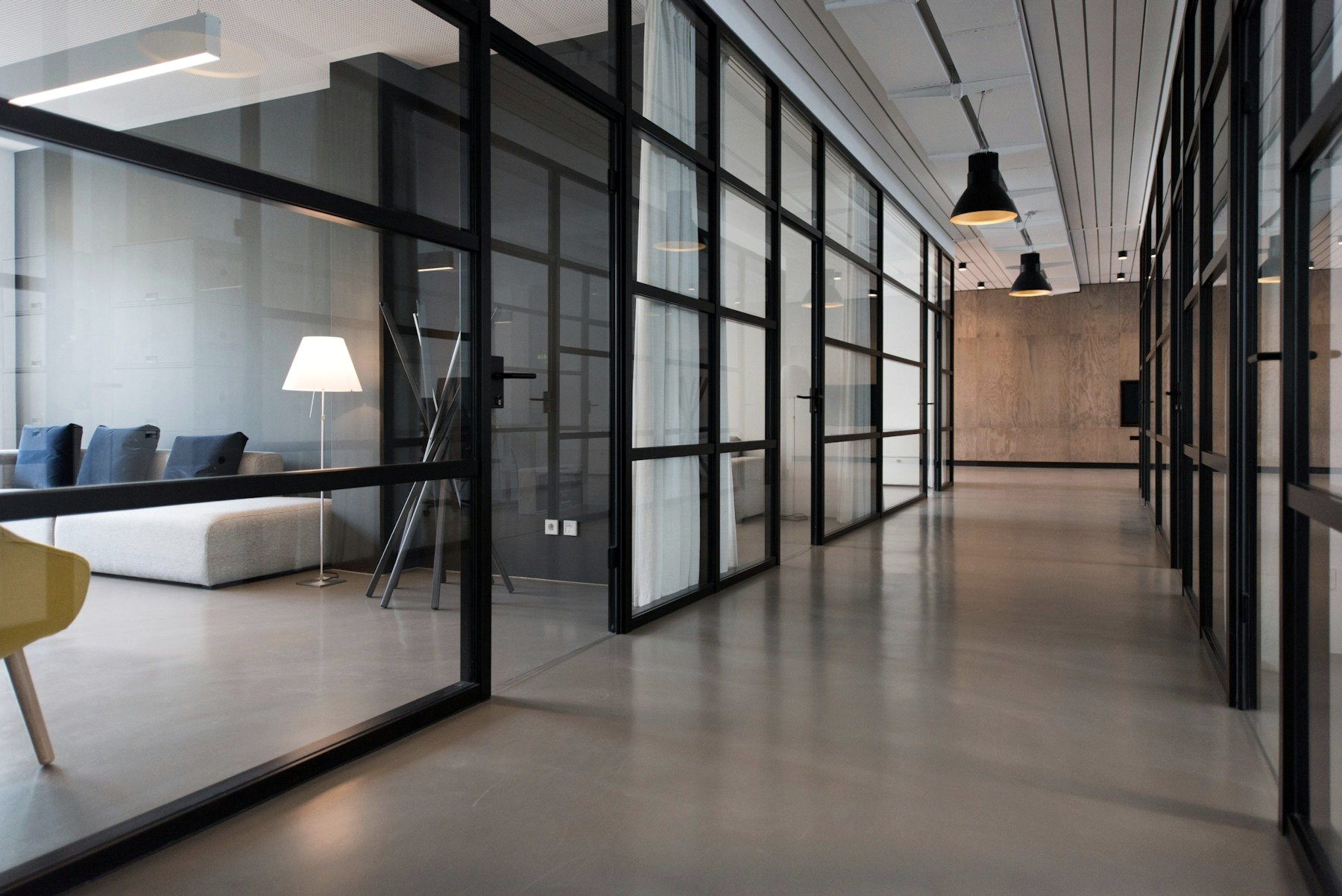 Empty office floor under refurbishment